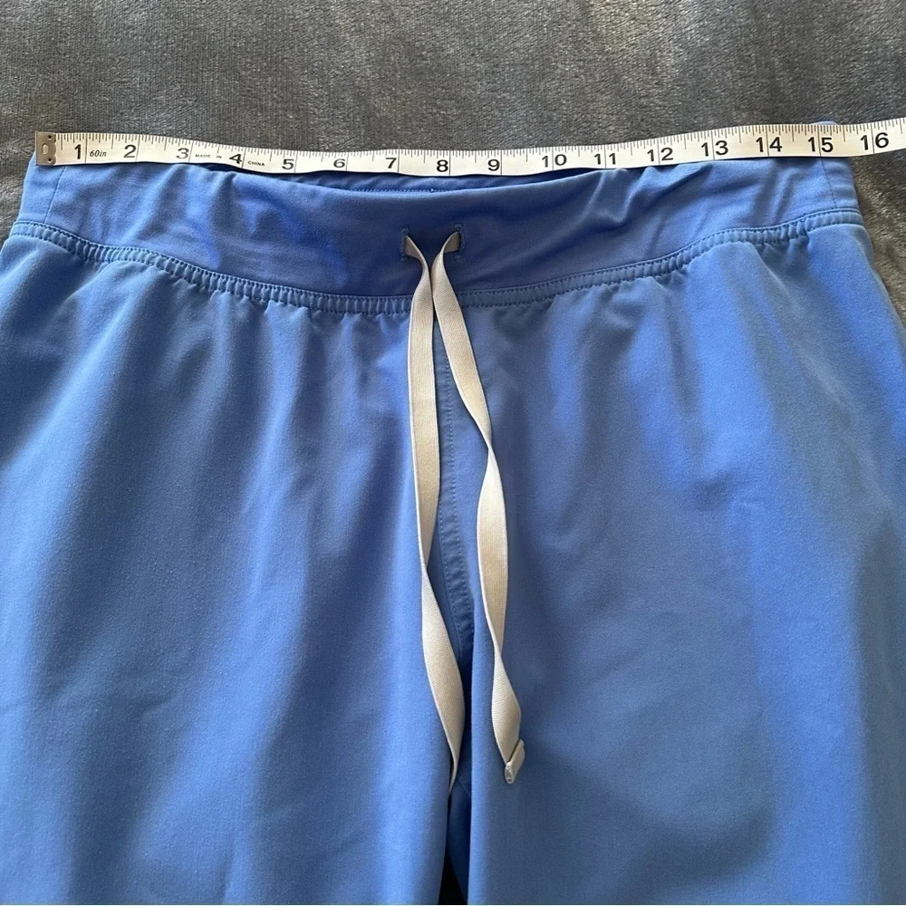Figs Scrubs Technical Collection Straight Leg Blue Pants Size M PO1747